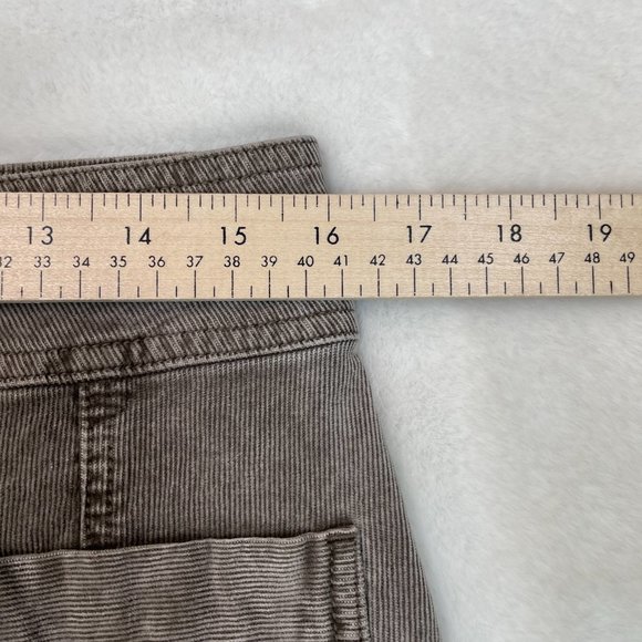 PrAna Merrigan Skirt 10 Corduroy Stretch Button-Through Brown Women's - Picture 8 of 11